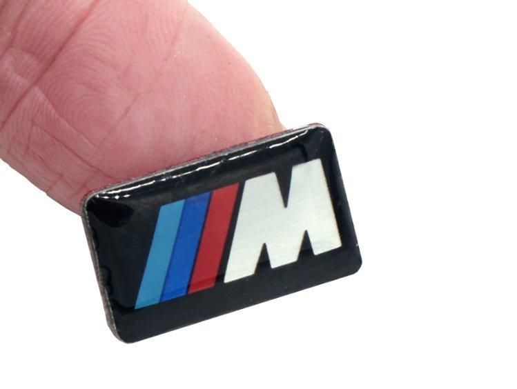 Декоративні наклейки на диски або кермо для BMW в стилі "M" 9 х 17 мм 216 фото