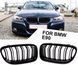 Решітки радіатора ніздрі BMW E90 E91 бмв е90 е91 чорний глянець рестайлінг 2008-2012 722 фото 1