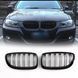 Решітки радіатора ніздрі BMW E90 E91 бмв е90 е91 чорний глянець рестайлінг 2008-2012 722 фото 3