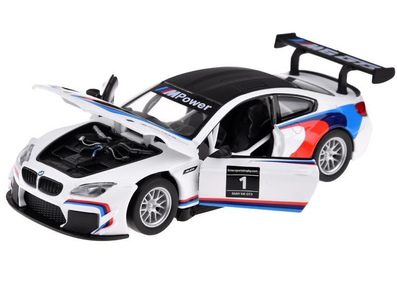 Колекційно-іграшкова модель BMW M6 GT3, Біла 1935 фото