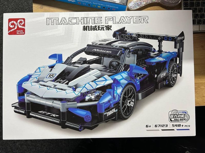 Детский конструктор гоночной машины гоночный McLaren Senna GTR "Спорткар Мечты 1634 фото