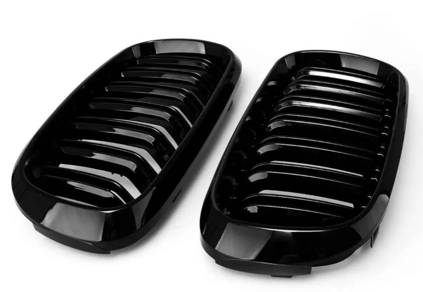 Решітки радіатора глянцеві двухреберні / ніздрі BMW X5 F15 &bull; X6 F16 &bull; X5M F85 &bull; X6M F86 544 фото